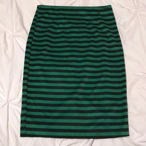 Striped Pencil Skirt